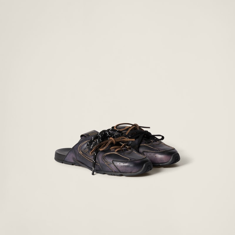 New Balance X Miu Miu 530 SL 裝飾小牛皮祼跟鞋