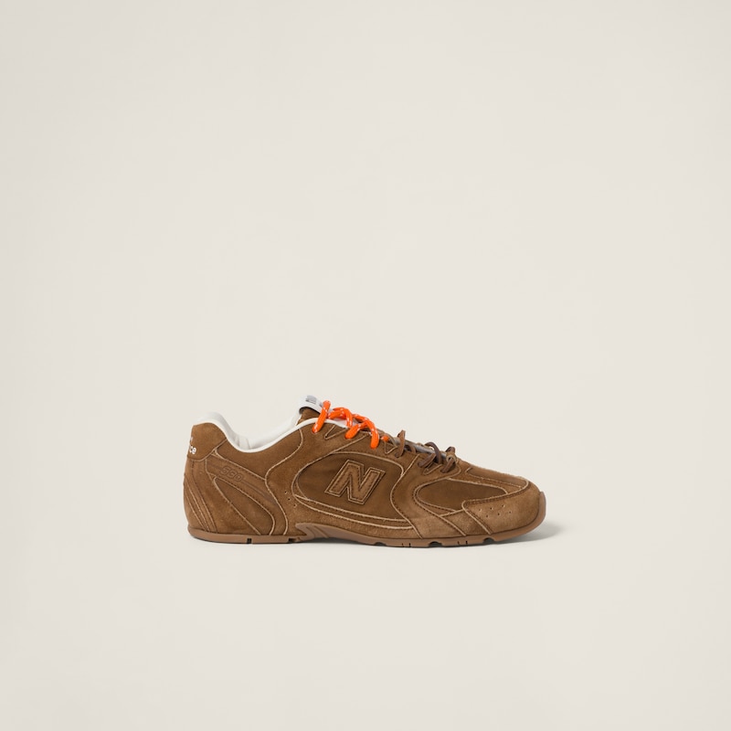 New Balance X Miu Miu 530 SL 麂皮拼網眼運動鞋 細節