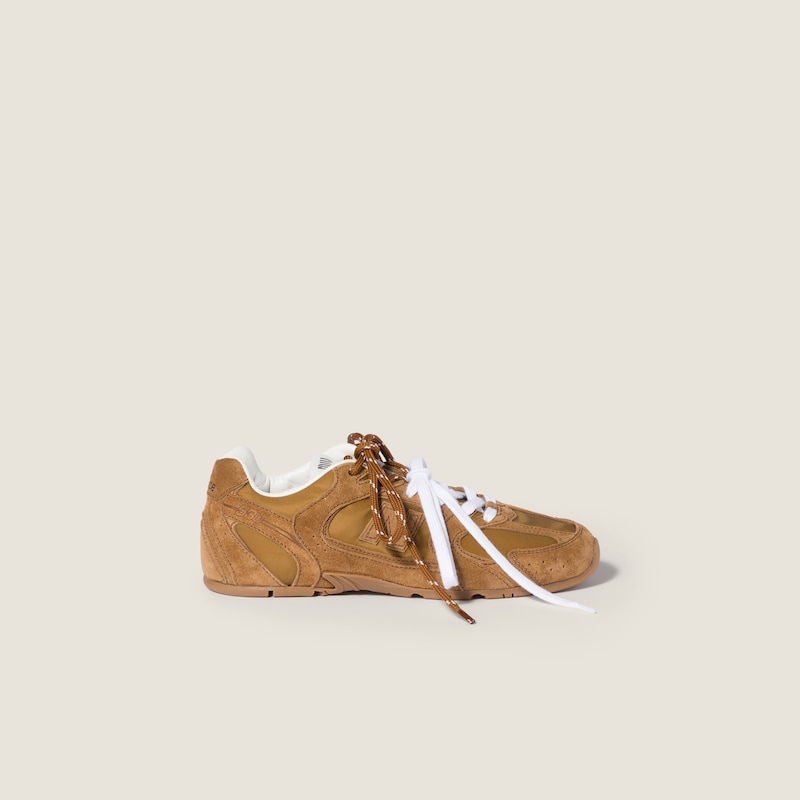 New Balance X Miu Miu 530 SL 技術面料及絨面革運動鞋 細節