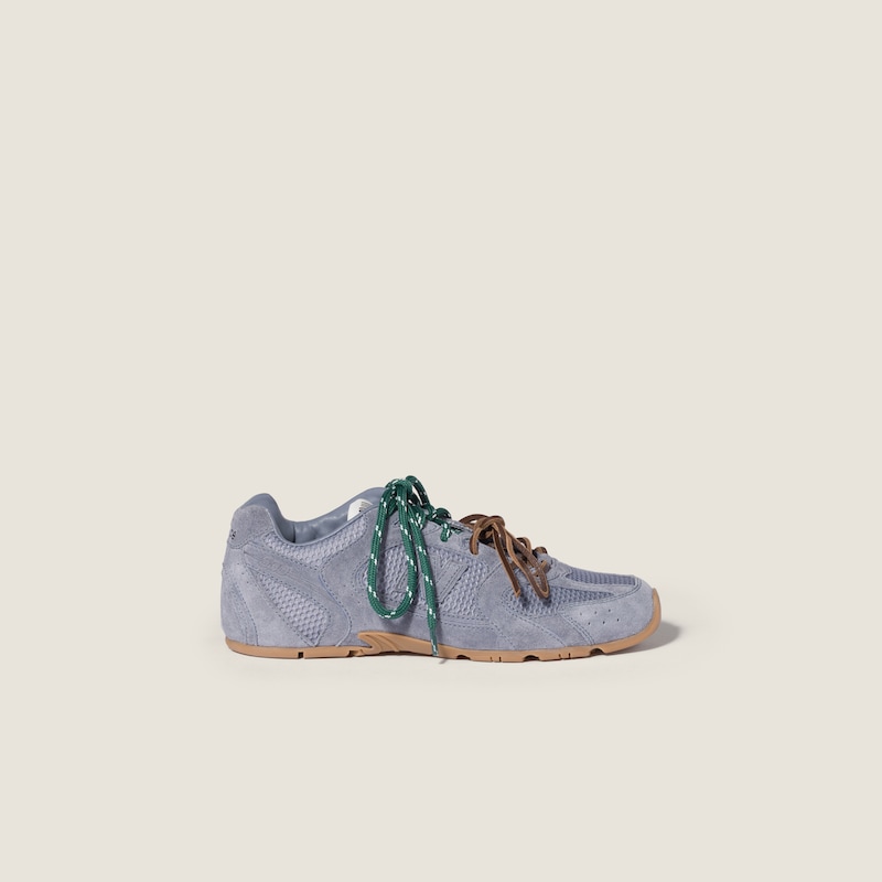 New Balance X Miu Miu 530 SL麂皮及網面運動鞋 細節