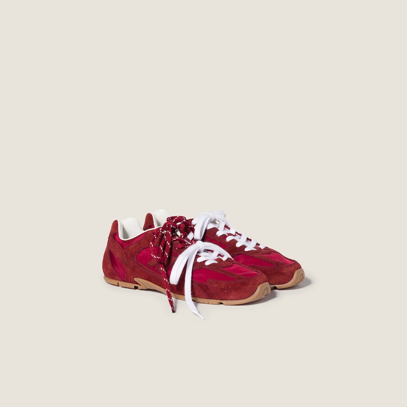 New Balance X Miu Miu 530 SL 技術面料及絨面革運動鞋