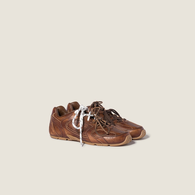 New Balance X Miu Miu 530 SL Deco' 皮革運動鞋