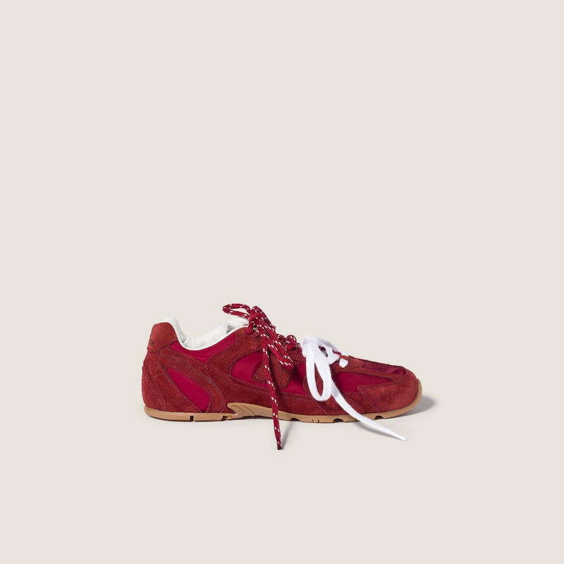 New Balance X Miu Miu 530 SL 技術面料及絨面革運動鞋 細節