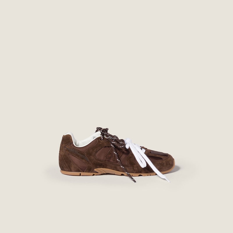 New Balance X Miu Miu 530 SL 技術面料及絨面革運動鞋 細節