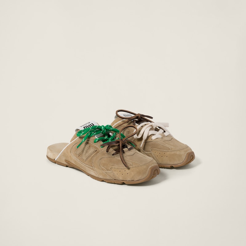 New Balance X Miu Miu 530 SL 漸褪麂皮裸跟鞋