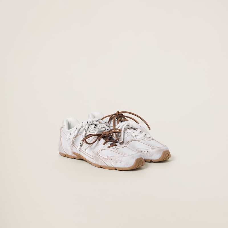 New Balance X Miu Miu 530 SL Deco' 皮革運動鞋