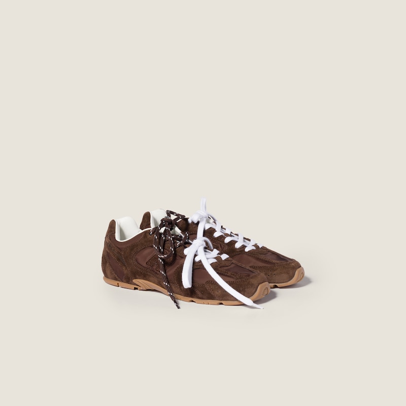 New Balance X Miu Miu 530 SL 技術面料及絨面革運動鞋