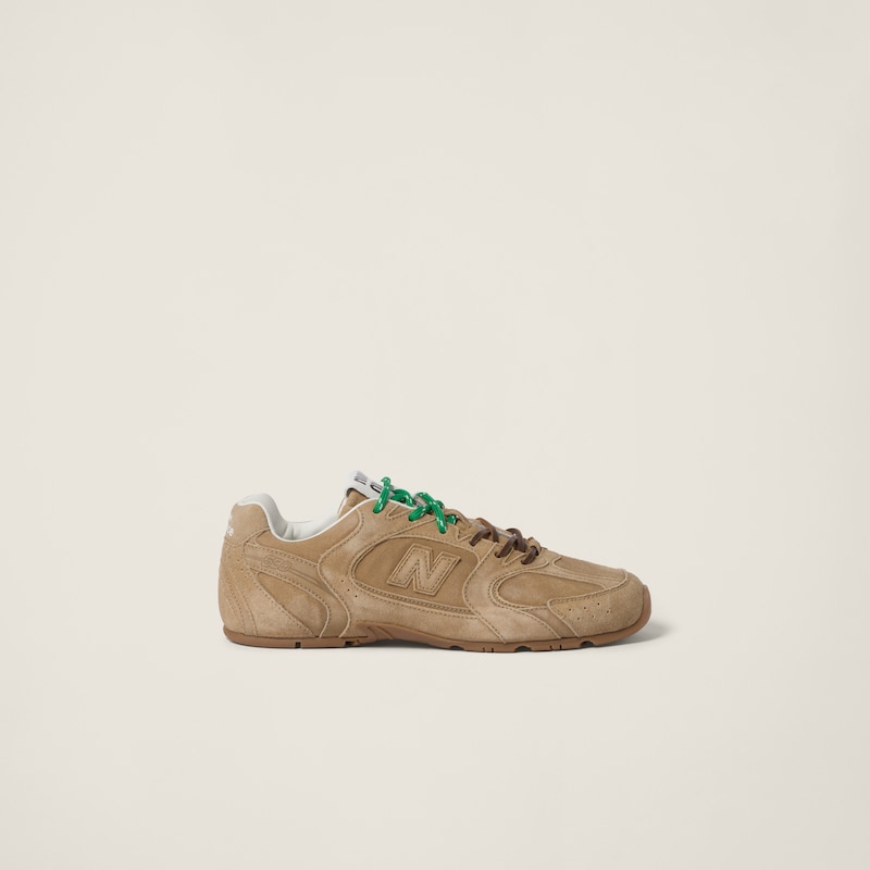 New Balance X Miu Miu 530 SL 麂皮拼網眼運動鞋 細節