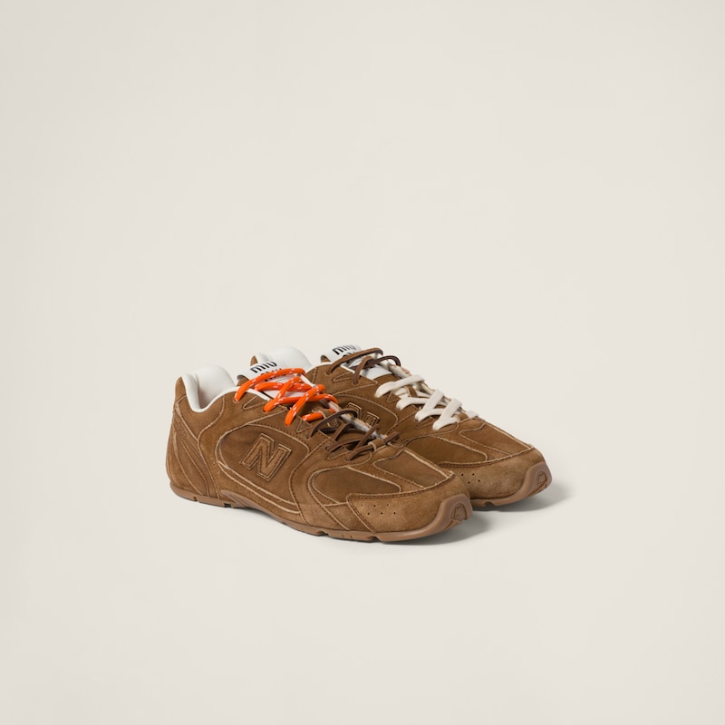 New Balance X Miu Miu 530 SL 麂皮拼網眼運動鞋