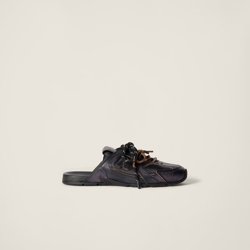 New Balance X Miu Miu 530 SL 裝飾小牛皮祼跟鞋 細節